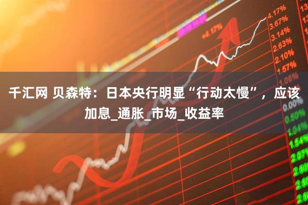 千汇网 贝森特：日本央行明显“行动太慢”，应该加息_通胀_市场_收益率